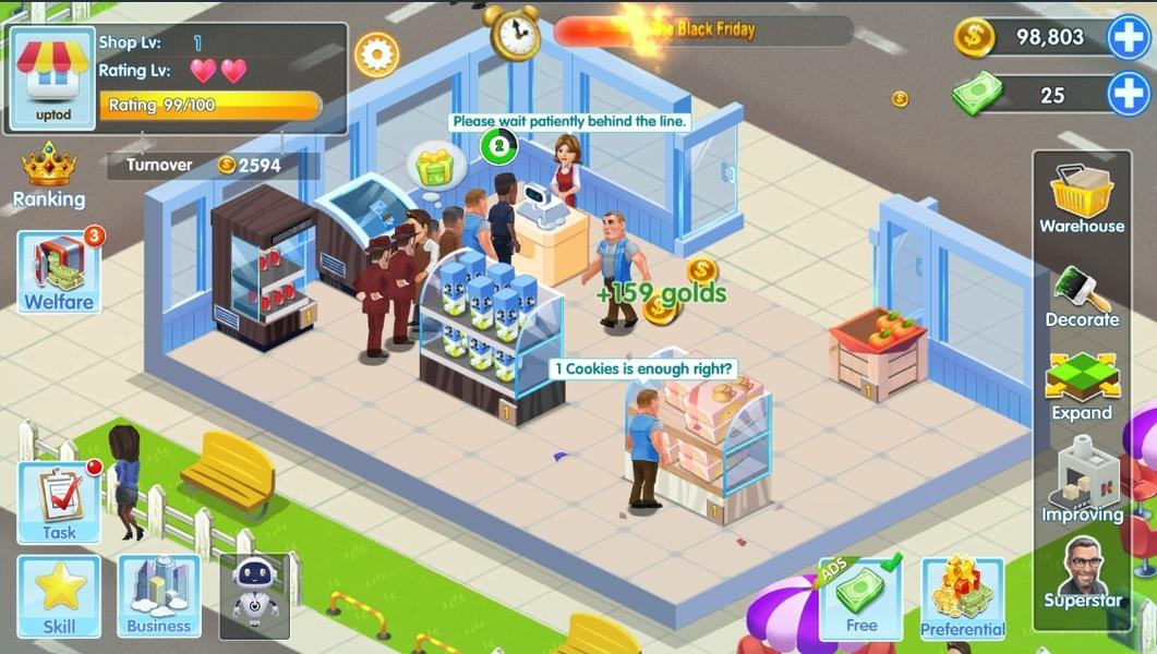 My Supermarket Story : Store tycoon Simulation  Screenshot 4