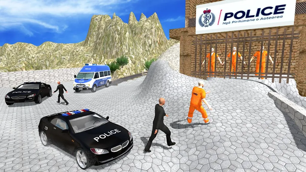 Police Van Hill Driving Games  Screenshot 2