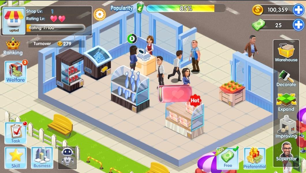 My Supermarket Story : Store tycoon Simulation  Screenshot 1