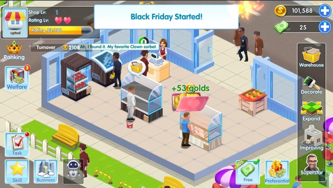 My Supermarket Story : Store tycoon Simulation  Screenshot 3