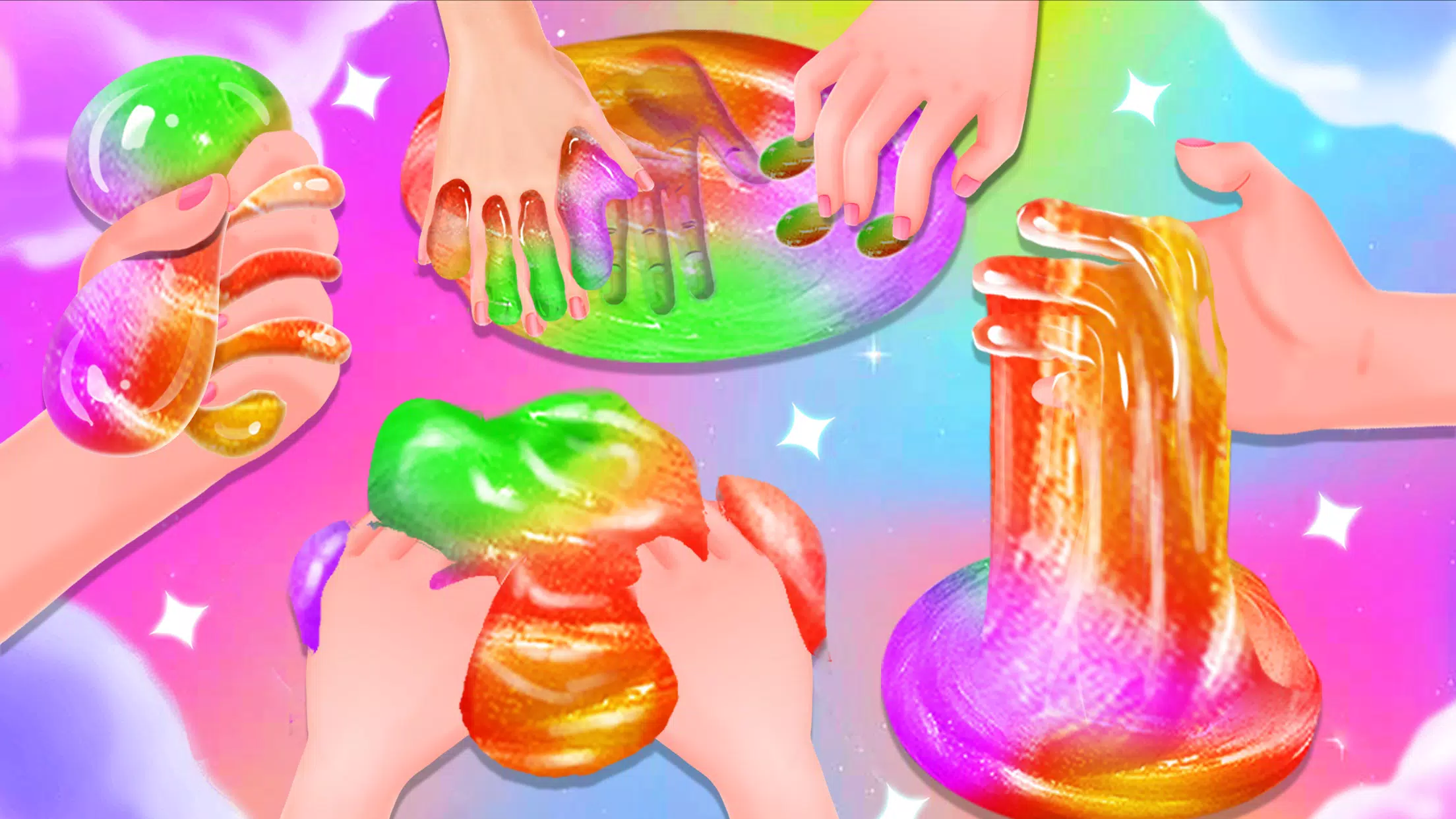 Pastel Rainbow Slime – DIY Mak  Screenshot 4