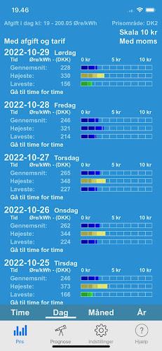 Elspotpriser  Screenshot 3