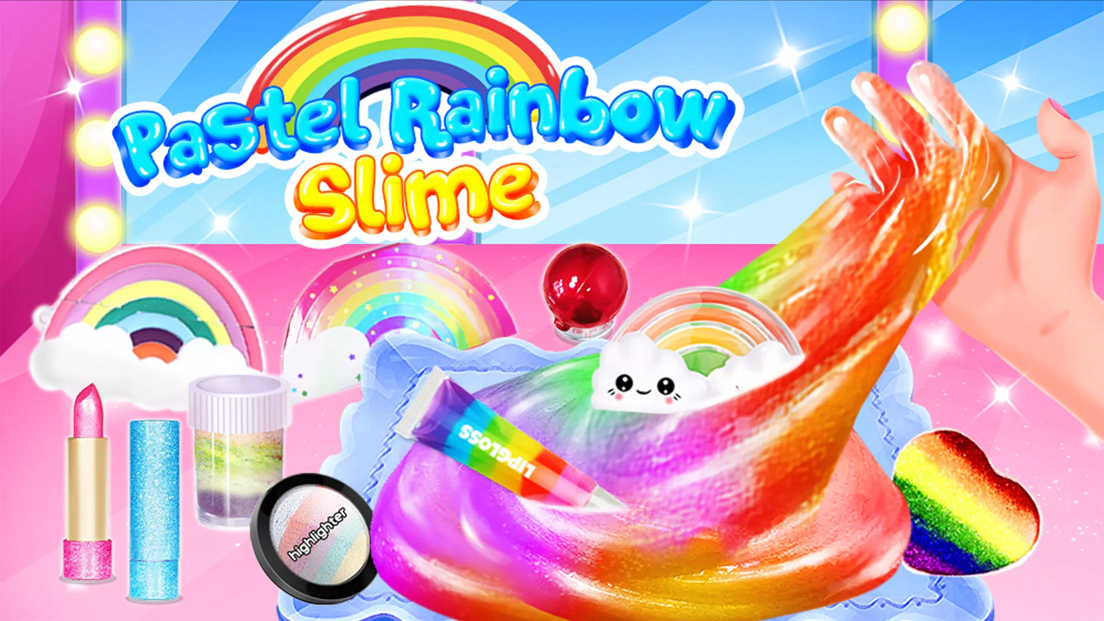 Pastel Rainbow Slime – DIY Mak  Screenshot 1