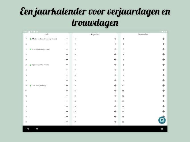 Klender, gedeelde gezinsagenda  Screenshot 15