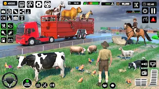 Animal Cargo Truck Transporter  Screenshot 1