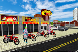 Clown Pizza Boy Bike Delivery  Screenshot 1