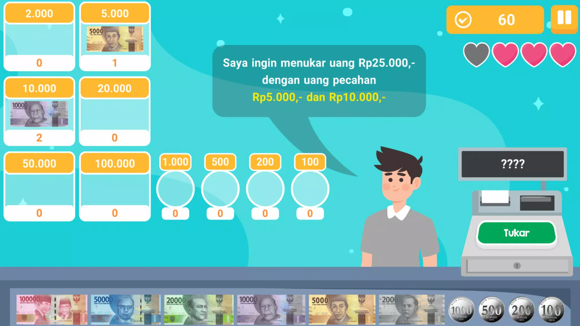 Belajar Tukar Uang Rupiah  Screenshot 4