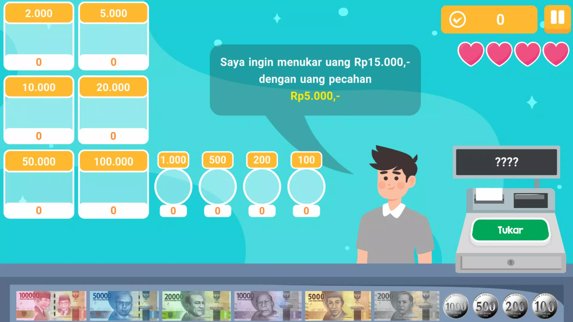 Belajar Tukar Uang Rupiah  Screenshot 3