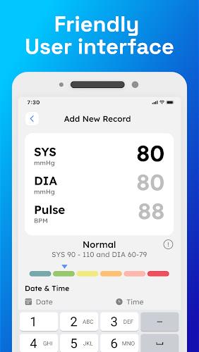 Blood Pressure Monitor App  Screenshot 1