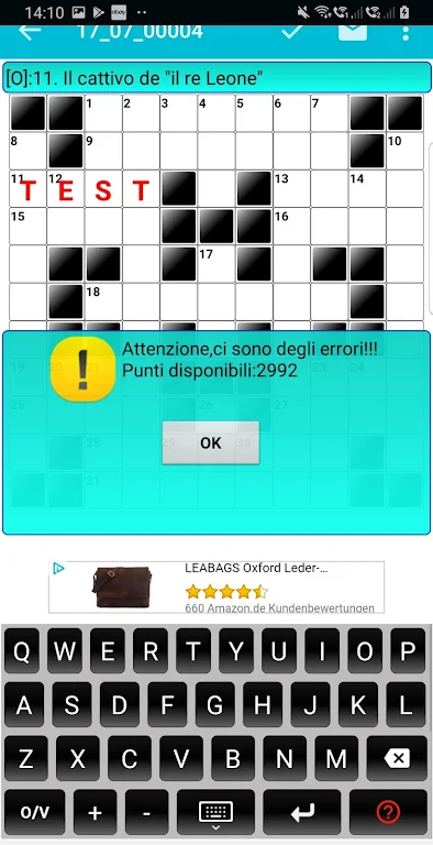 Italian Crossword Puzzles  Screenshot 3