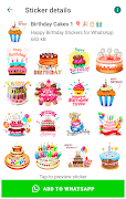 Happy Birthday Stickers  Screenshot 1