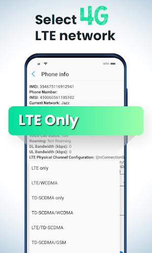 4G LTE Mode only  Screenshot 8