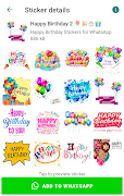 Happy Birthday Stickers  Screenshot 3