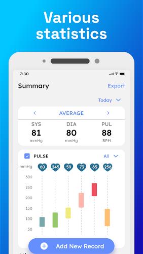 Blood Pressure Monitor App  Screenshot 2