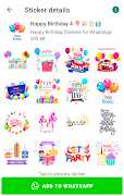 Happy Birthday Stickers  Screenshot 8