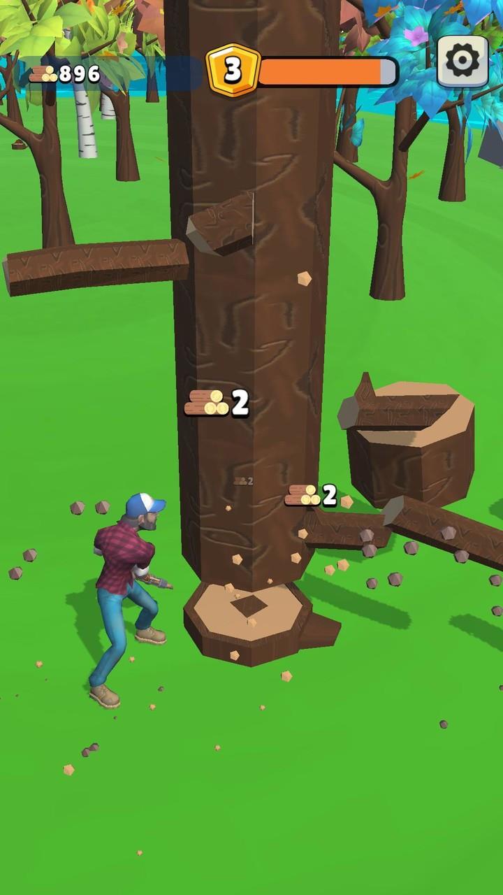 Wood Cut Master:Tree Cutting  Screenshot 1