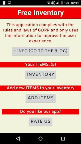 Free Inventory  Screenshot 1