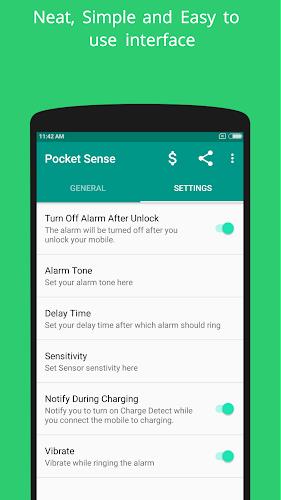 Pocket Sense - Theft Alarm App  Screenshot 2