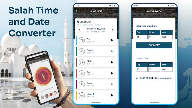 Qibla Compass with Salah Time  Screenshot 8