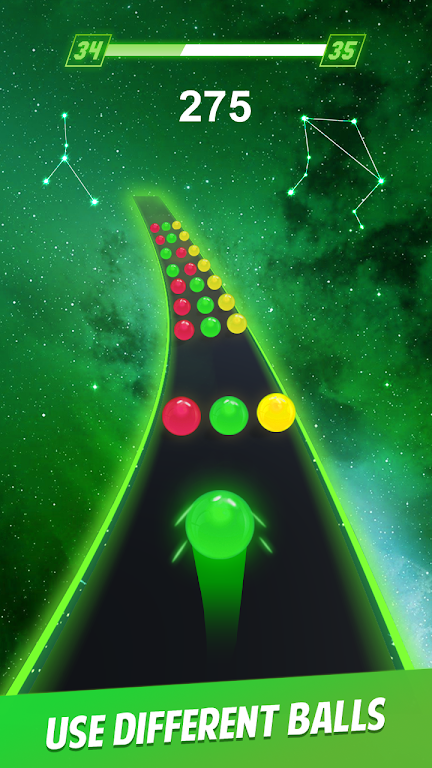 Dancing Ball Color Road Rush  Screenshot 1