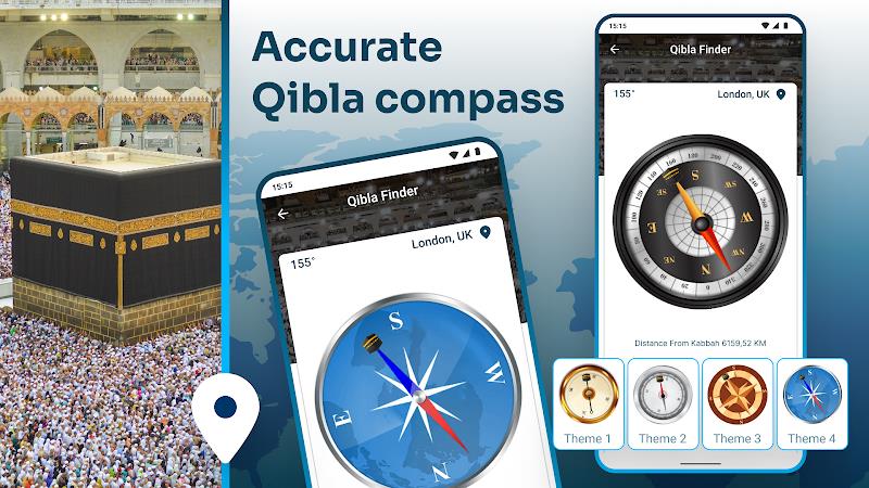 Qibla Compass with Salah Time  Screenshot 17