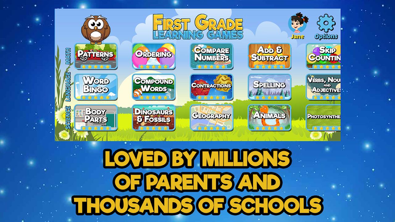 First Grade Learning Games  Screenshot 1