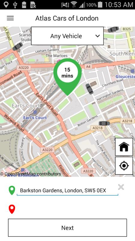 Atlas Cars London MiniCab  Screenshot 4