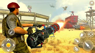 Desert Gunner Machine Gun Game  Screenshot 1