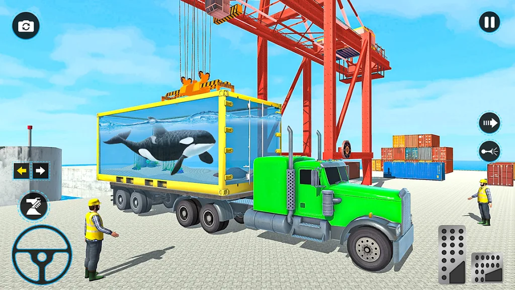 Sea Animal Transport Truck 3D  Screenshot 1