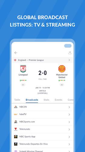 Live Soccer TV: Scores & Stats  Screenshot 3