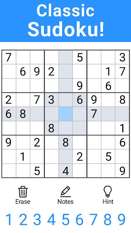 Sudoku - Puzzle & Brain Games  Screenshot 1