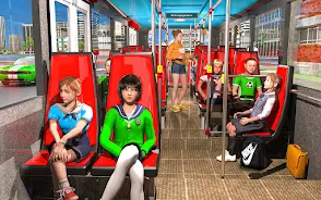 City School Bus Driving Games  Screenshot 2
