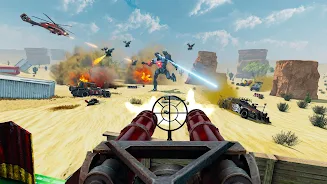 Desert Gunner Machine Gun Game  Screenshot 2