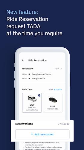 TADA - Quality ride for all  Screenshot 3
