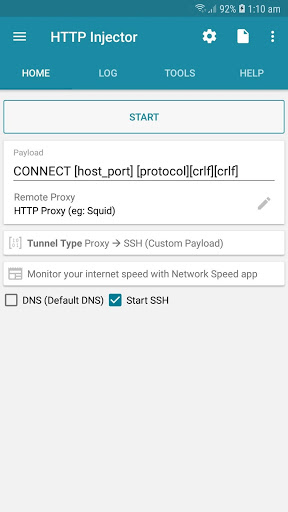 HTTP Injector (SSH/V2R/DNS)VPN  Screenshot 1