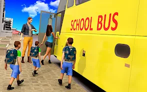 City School Bus Driving Games  Screenshot 1