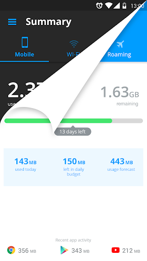 My Data Manager: Data Usage  Screenshot 1