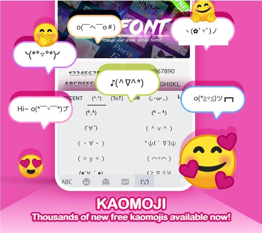 Kika Keyboard - Emoji, Fonts  Screenshot 1