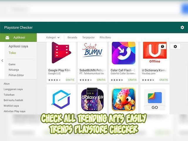 Trend Playstore Checker  Screenshot 1