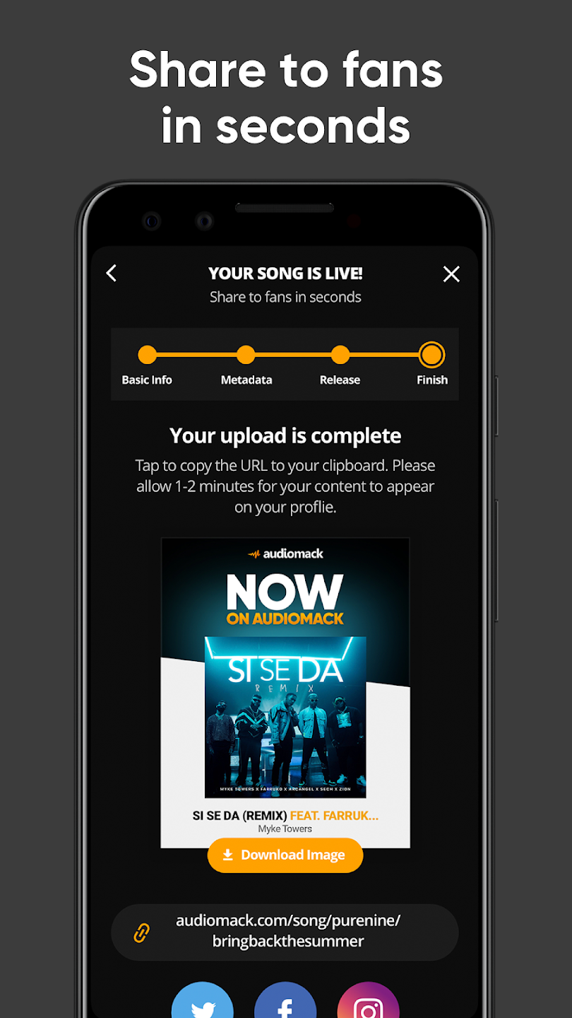 Audiomack Creator-Upload Music  Screenshot 2