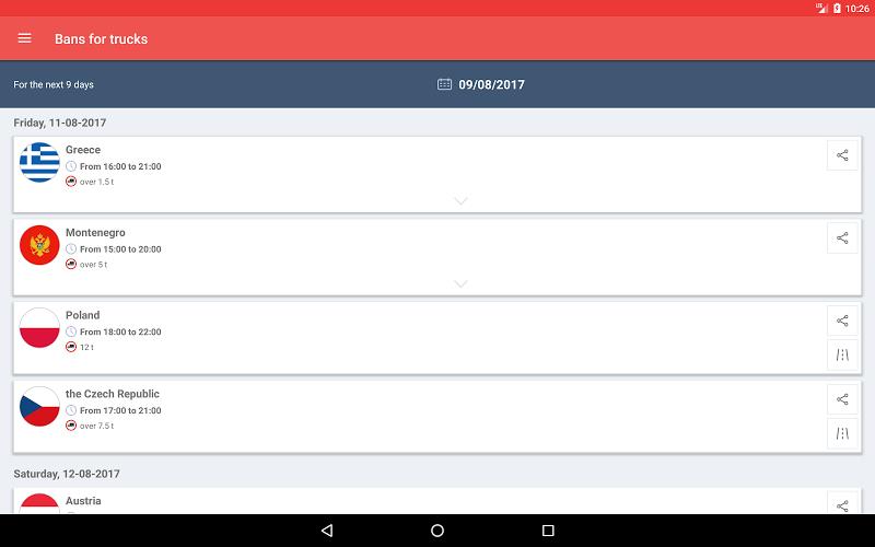 Bans For Trucks - Europe  Screenshot 10