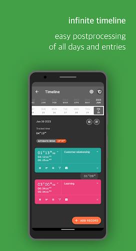 Swipetimes › Time tracker  Screenshot 2