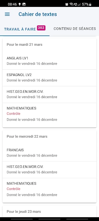 Mon EcoleDirecte  Screenshot 3