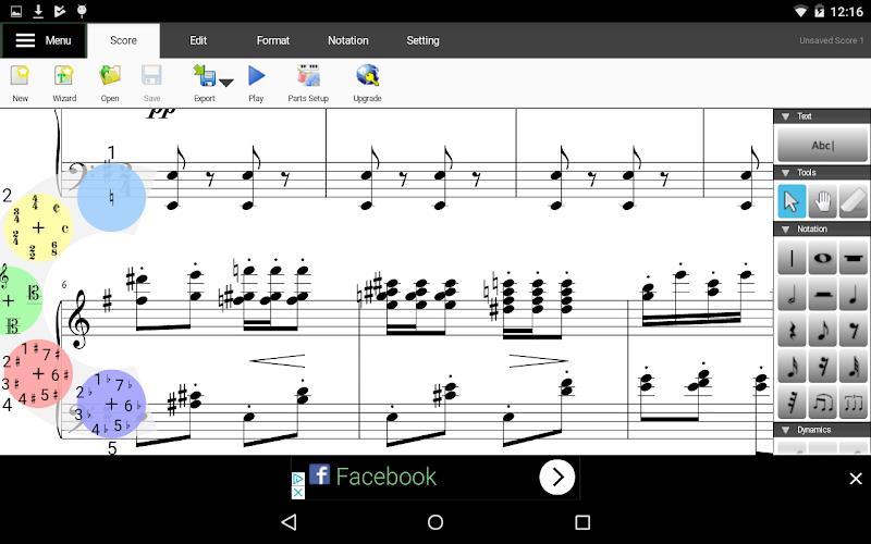 Crescendo Music Notation  Screenshot 2