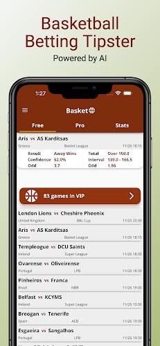 AI Basketball Betting Tipster  Screenshot 1