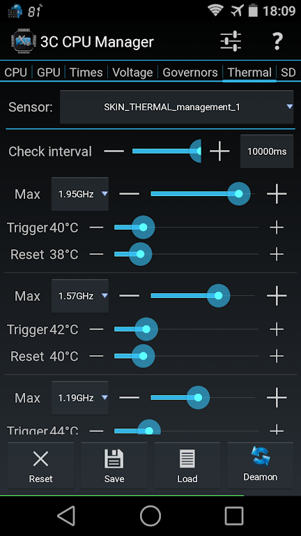 3C CPU Manager (root)  Screenshot 4