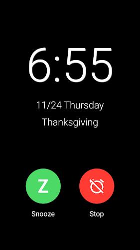 Alarm: Clock with Holidays  Screenshot 2