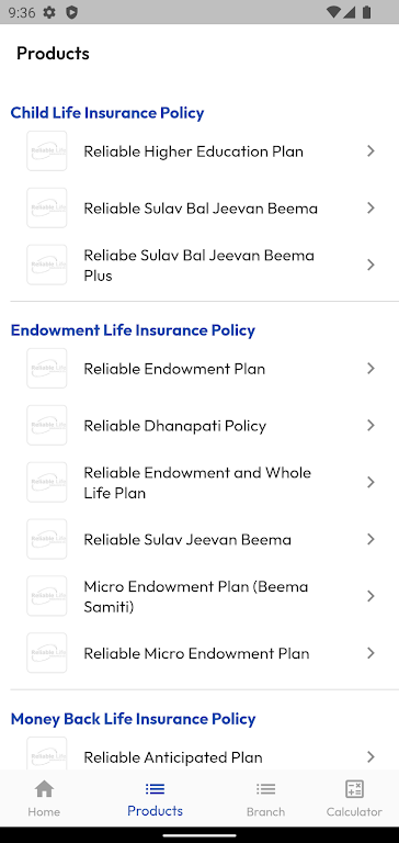 Reliable Life Insurance  Screenshot 1