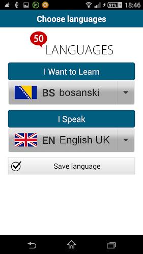 Learn Bosnian - 50 languages  Screenshot 1