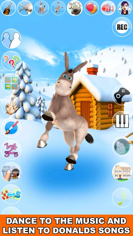 Nói Donald Donkey Ice Fun  Screenshot 3